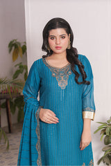 Ready-to-Wear Georgette with Lining 3-Piece Suit | Elegant Formal Wear