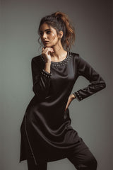 Ready-to-Wear Dull Silk (Pulse) 2-Piece Dress | Khaleesi Clothing