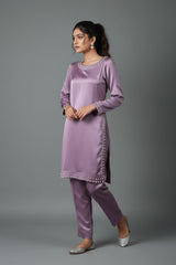Ready-to-Wear Dull Silk (Pulse) 2-Piece Dress | Khaleesi Clothing