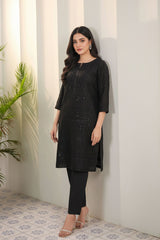 Ready-to-Wear Organza Embroidered 3-Piece Suit | Elegant Formal Wear