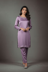 Ready-to-Wear Dull Silk (Pulse) 2-Piece Dress | Khaleesi Clothing
