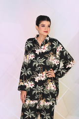 Ready-to-wear tropical print co-ord set for women – available with collar and without collar – Khaleesi Clothing